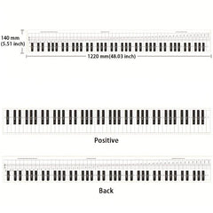 88 Key Piano Keyboard Practice Portable Fingerings Reference