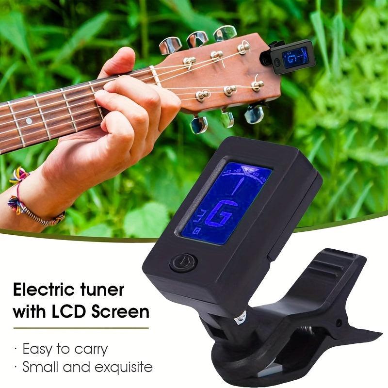 Professional Clip On Tuner For All Instruments - Guitar Ukulele Violin Bass