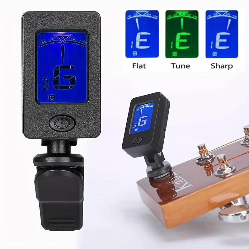 Professional Clip On Tuner For All Instruments - Guitar Ukulele Violin Bass