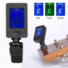 Professional Clip On Tuner For All Instruments - Guitar Ukulele Violin Bass