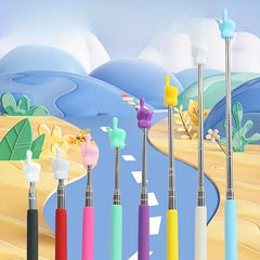 Telescopic Stainless Steel Teaching Stick - Easy Finger Reading Tool