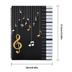 Waterproof A4 Music Folder with 60 Sleeves