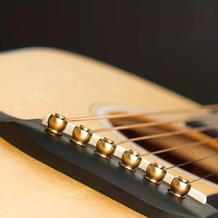 6pcs Acoustic Guitar Bridge Pin Guitar Strings Nail Solid Copper Brass