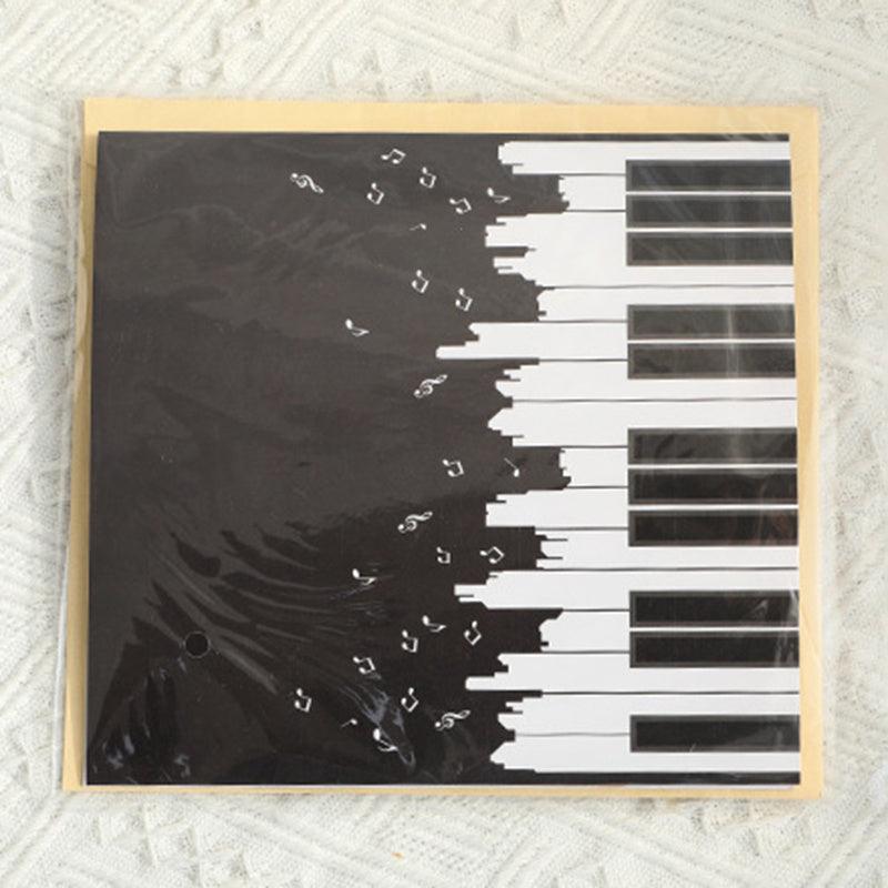 Hand Carved 3D Piano Greeting Card for Birthdays Graduations Holidays