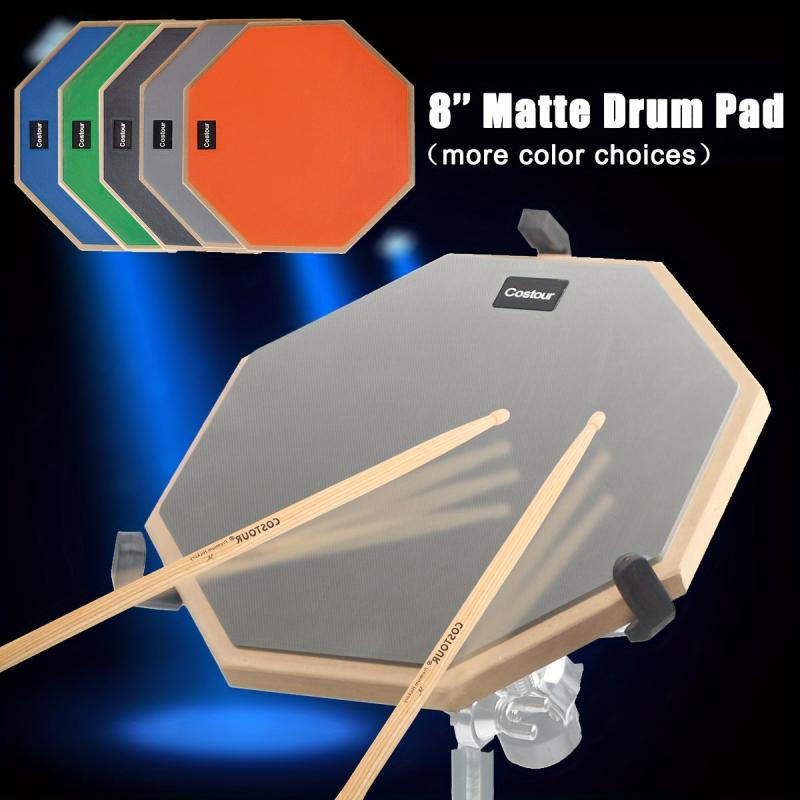 Rubber Wooden Dumb Drum Pad for Percussion Training 20x32cm