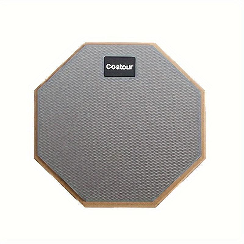 Rubber Wooden Dumb Drum Pad for Percussion Training 20x32cm
