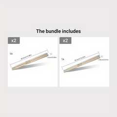 1 Pair 5A 7A Drum Sticks Maple Wooden