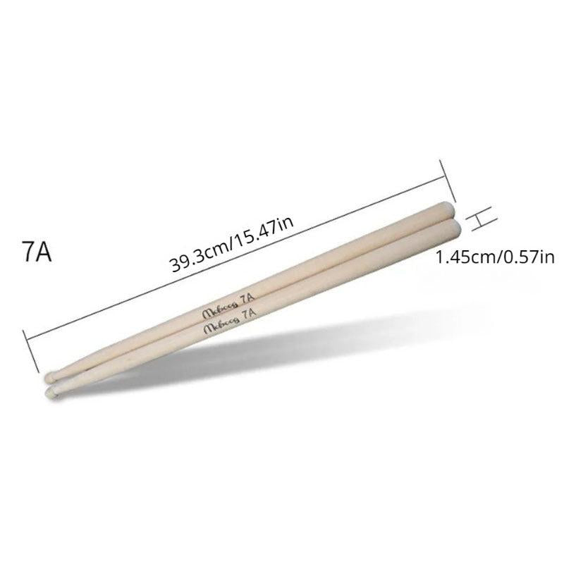 1 Pair 5A 7A Drum Sticks Maple Wooden