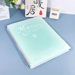 Waterproof A4 Notes Folder with 20 Sheets 40 Pages Music Folder 4 Styles