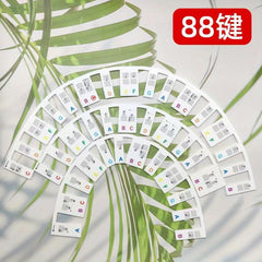 Removable Piano Keyboard Stickers For Beginner - 88 Key Full Size Reusable