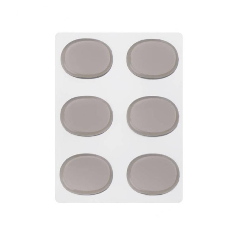 6pcs Drum Mute Pad Set Transparent Percussion Accessories