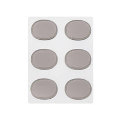 6pcs Drum Mute Pad Set Transparent Percussion Accessories