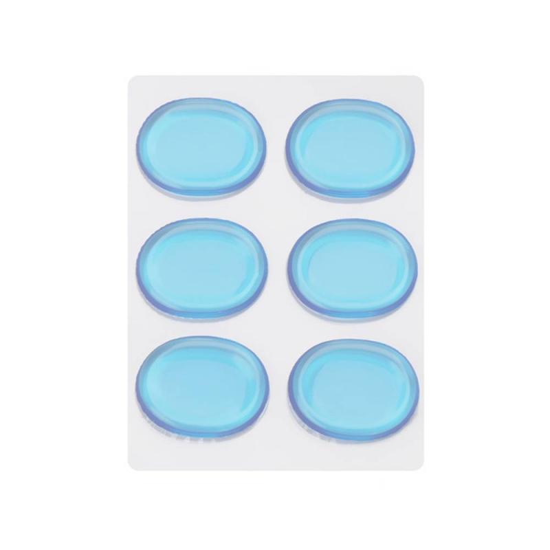 6pcs Drum Mute Pad Set Transparent Percussion Accessories