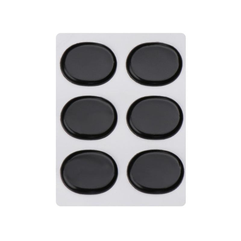 6pcs Drum Mute Pad Set Transparent Percussion Accessories