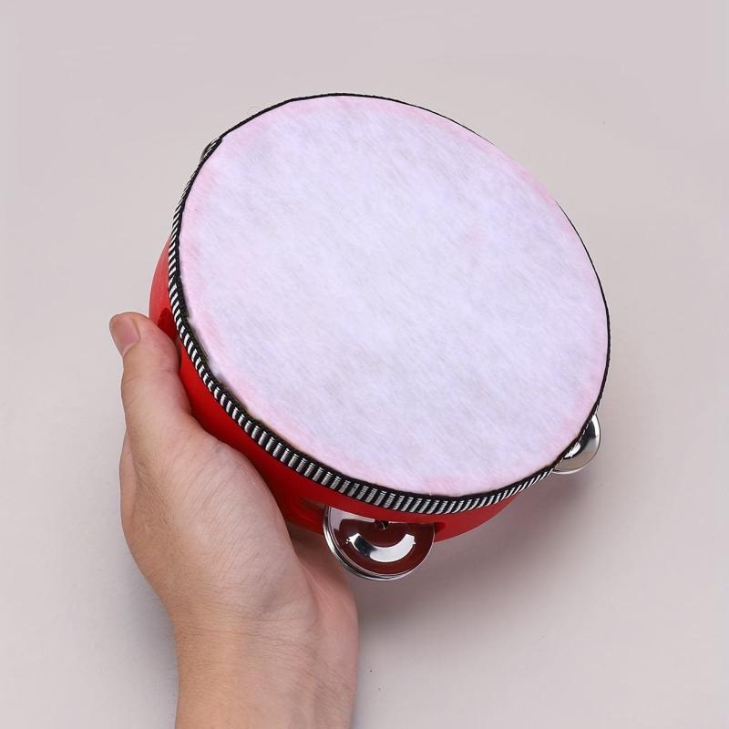 Educational Percussion Instrument Double Row Bell Drum Hand Pat Drum