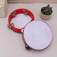 Educational Percussion Instrument Double Row Bell Drum Hand Pat Drum