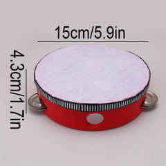 Educational Percussion Instrument Double Row Bell Drum Hand Pat Drum