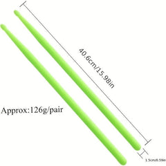 Fluorescent Nylon Glow Drumsticks 5A Stand Drum Hammer