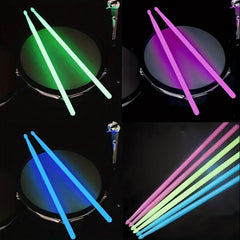 Fluorescent Nylon Glow Drumsticks 5A Stand Drum Hammer
