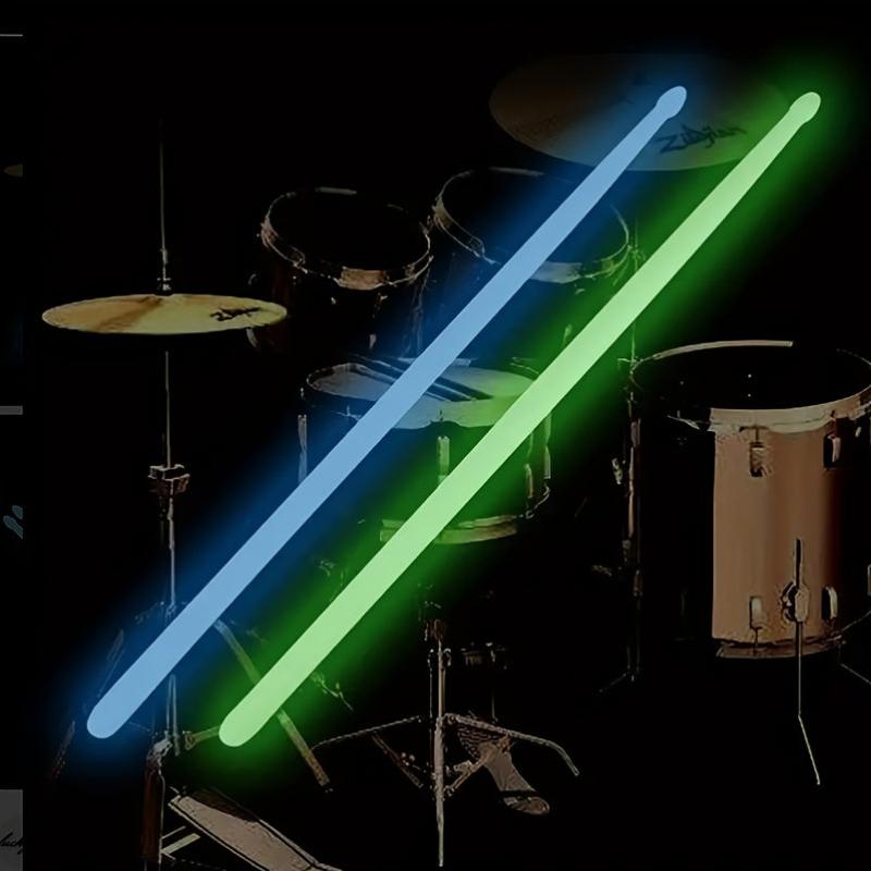 Fluorescent Nylon Glow Drumsticks 5A Stand Drum Hammer