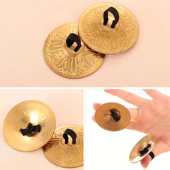 4pcs Finger Cymbals Belly Dance Brass Hand Cymbals