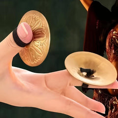 4pcs Finger Cymbals Belly Dance Brass Hand Cymbals