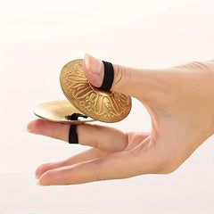 4pcs Finger Cymbals Belly Dance Brass Hand Cymbals