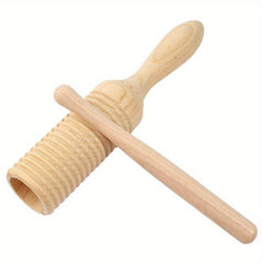 Wooden Sound Tube Single Ring Percussion Cylinder