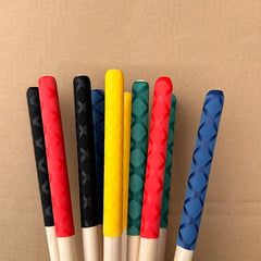 5 Color Plastic Drum Sticks w/Anti Slip Handles for Percussionists & Drummers