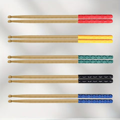 5 Color Plastic Drum Sticks w/Anti Slip Handles for Percussionists & Drummers