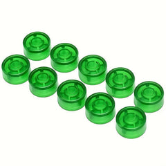 10pcs Footswitch Topper Plastic Bumpers Guitar Pedal Cap