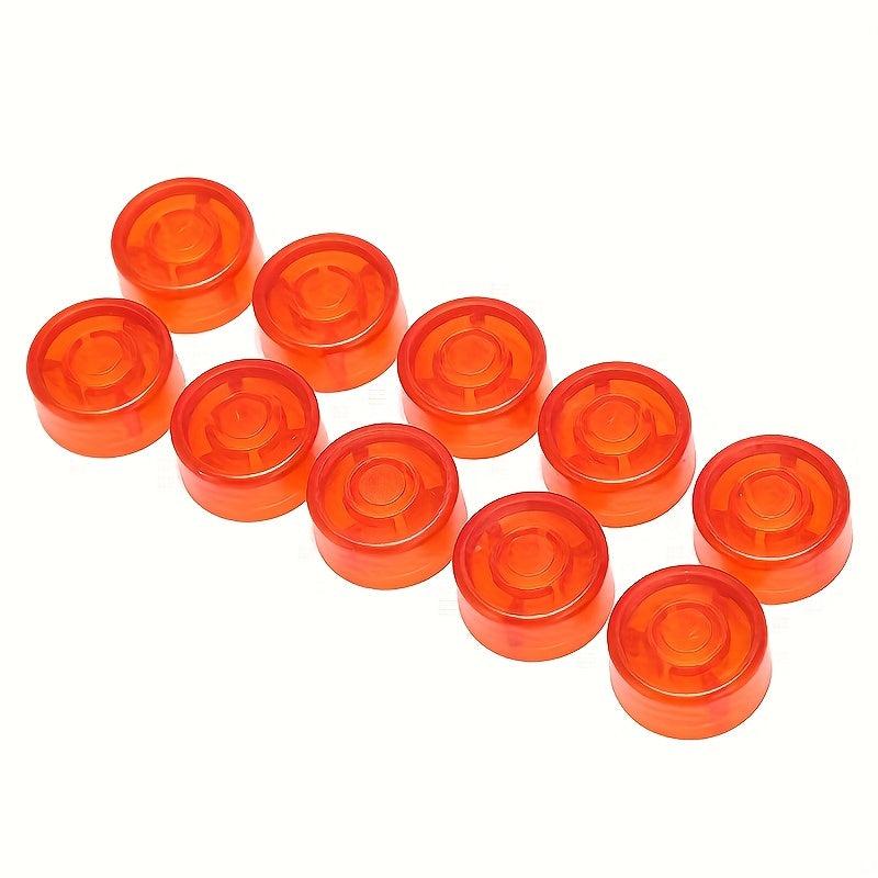 10pcs Footswitch Topper Plastic Bumpers Guitar Pedal Cap