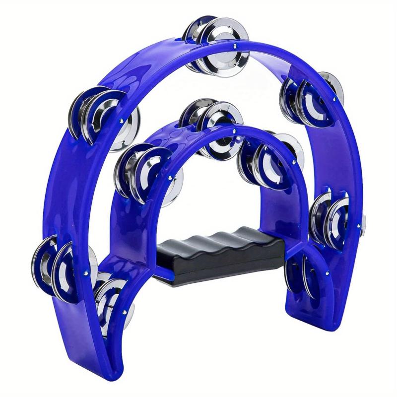 Double Row Flower Bell Drum Tambourine for Adults Bands & Musicians