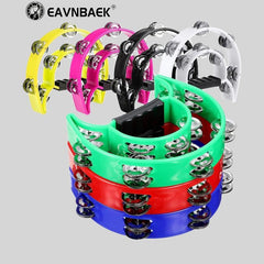 Double Row Flower Bell Drum Tambourine for Adults Bands & Musicians