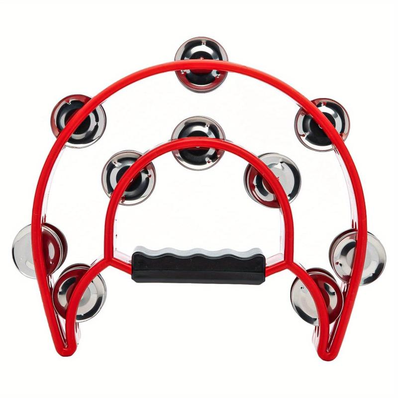 Double Row Flower Bell Drum Tambourine for Adults Bands & Musicians