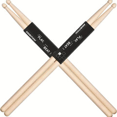 Classic Maple Wood Drumsticks with Wood Tip - 2 Pairs