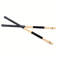 Professional Bamboo Jazz Ballad Percussion Drum Brushes Bundle Sticks
