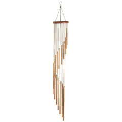 18 Pipe Metal Rotating Wind Chimes Hanging Ornament