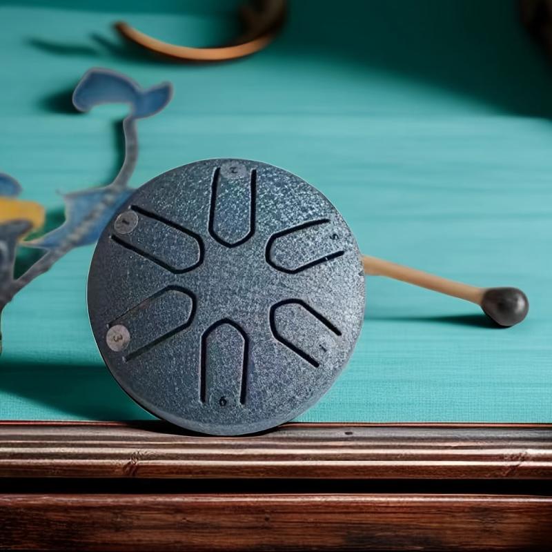 Steel Tongue Drum 7.62cm 6 Notes Hand Percussion Instrument