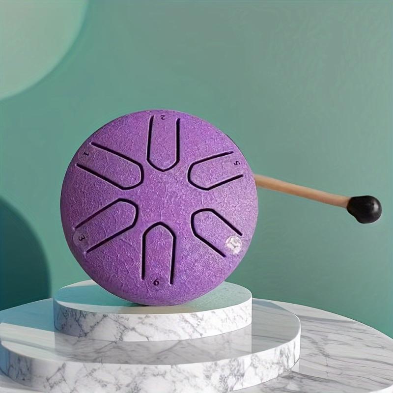 Steel Tongue Drum 7.62cm 6 Notes Hand Percussion Instrument