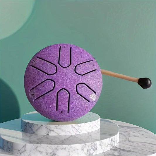 Steel Tongue Drum 7.62cm 6 Notes Hand Percussion Instrument