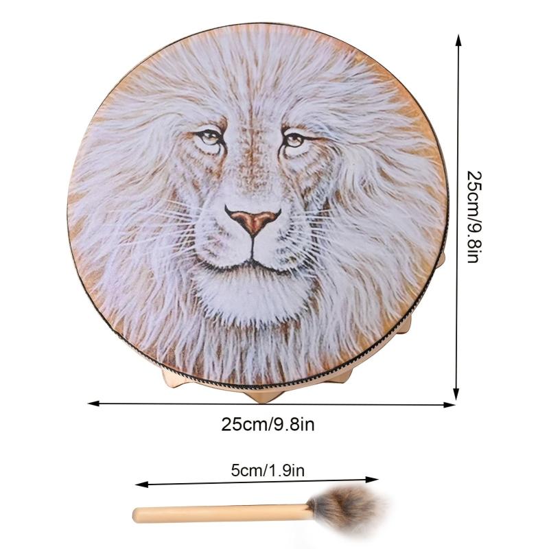 Siberian Bass Drum & Beater for Powerful Shamanic Drumming
