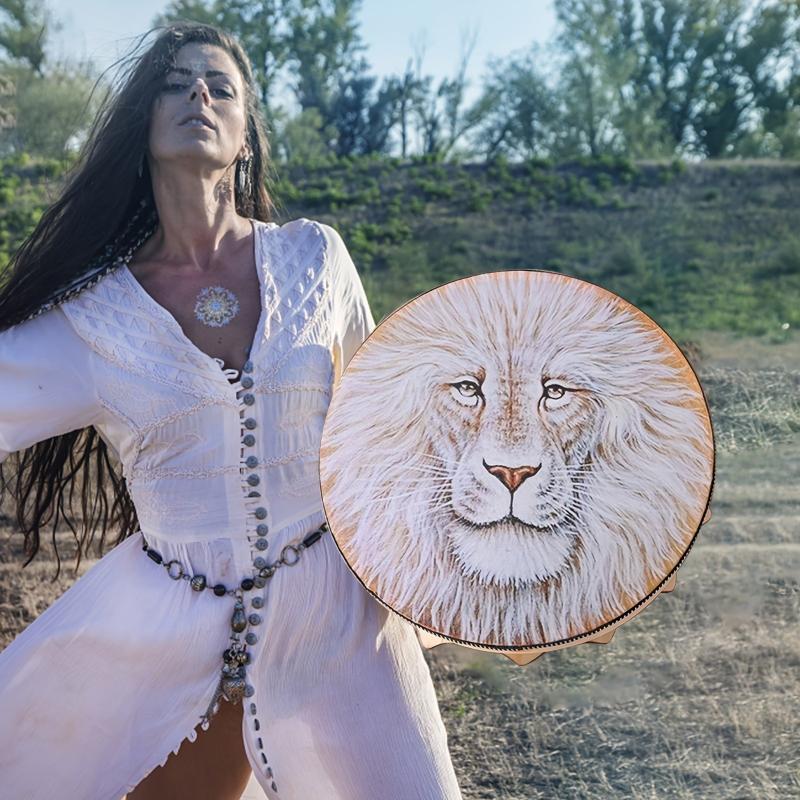 Siberian Bass Drum & Beater for Powerful Shamanic Drumming