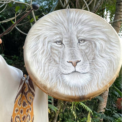 Siberian Bass Drum & Beater for Powerful Shamanic Drumming