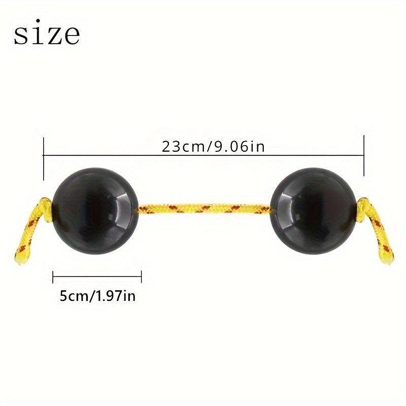 African Shaker Double Gourd Rhythm Percussion Fingertip Ball Instrument Sand
