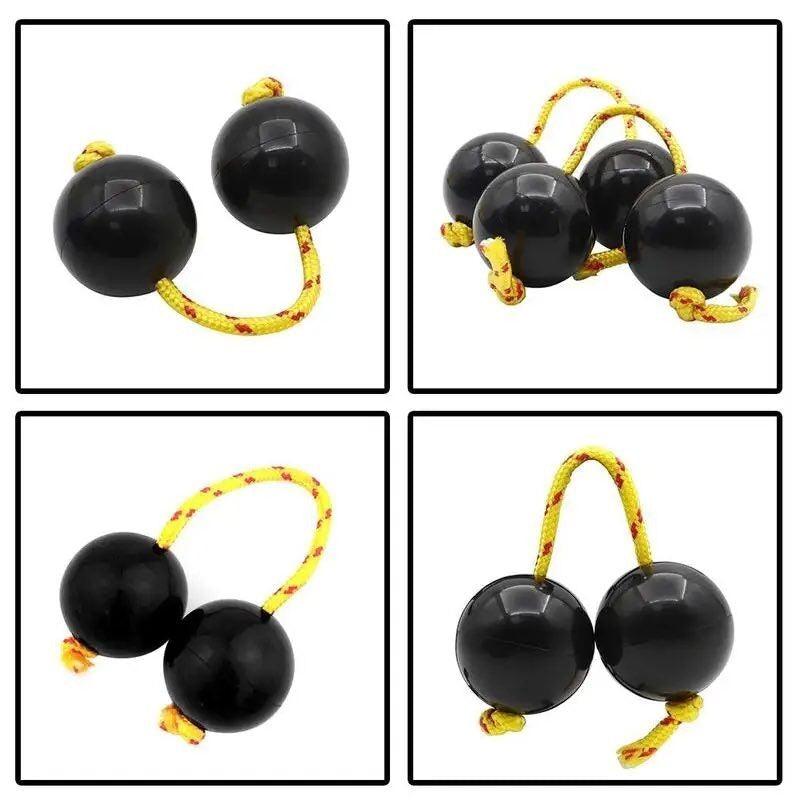 African Shaker Double Gourd Rhythm Percussion Fingertip Ball Instrument Sand