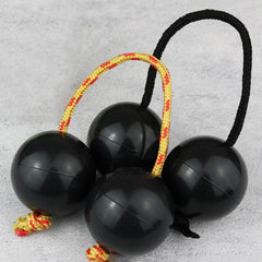 African Shaker Double Gourd Rhythm Percussion Fingertip Ball Instrument Sand