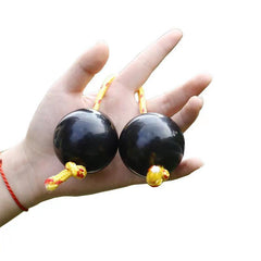 African Shaker Double Gourd Rhythm Percussion Fingertip Ball Instrument Sand