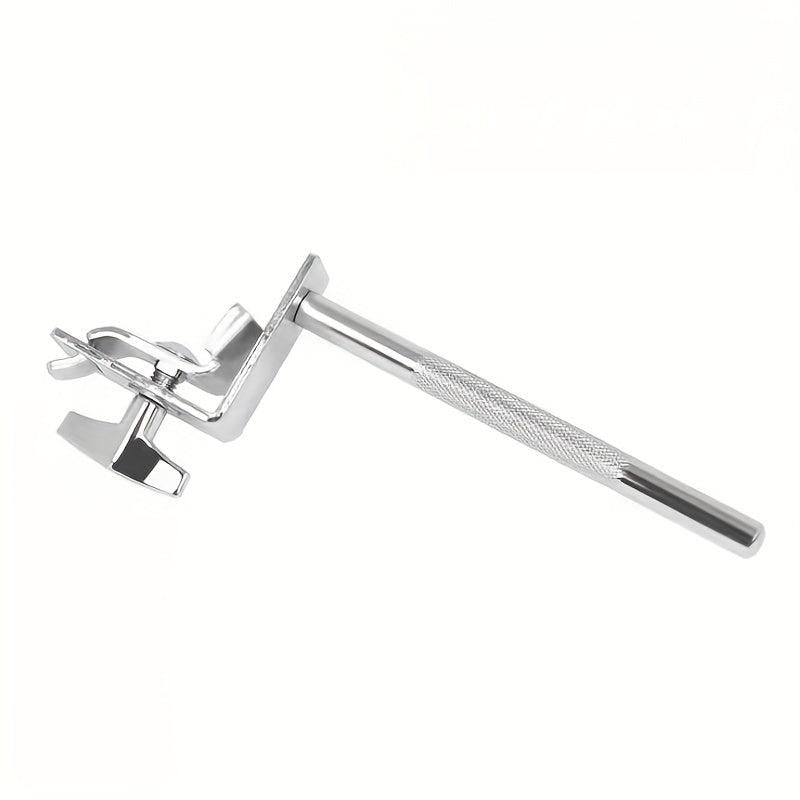 Adjustable Drum Cowbell Bracket with Rubber Pad for Percussion Setup