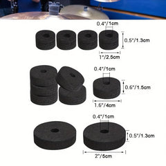 23pcs Drum Felt Pad Non-slip Set Drum Accessories